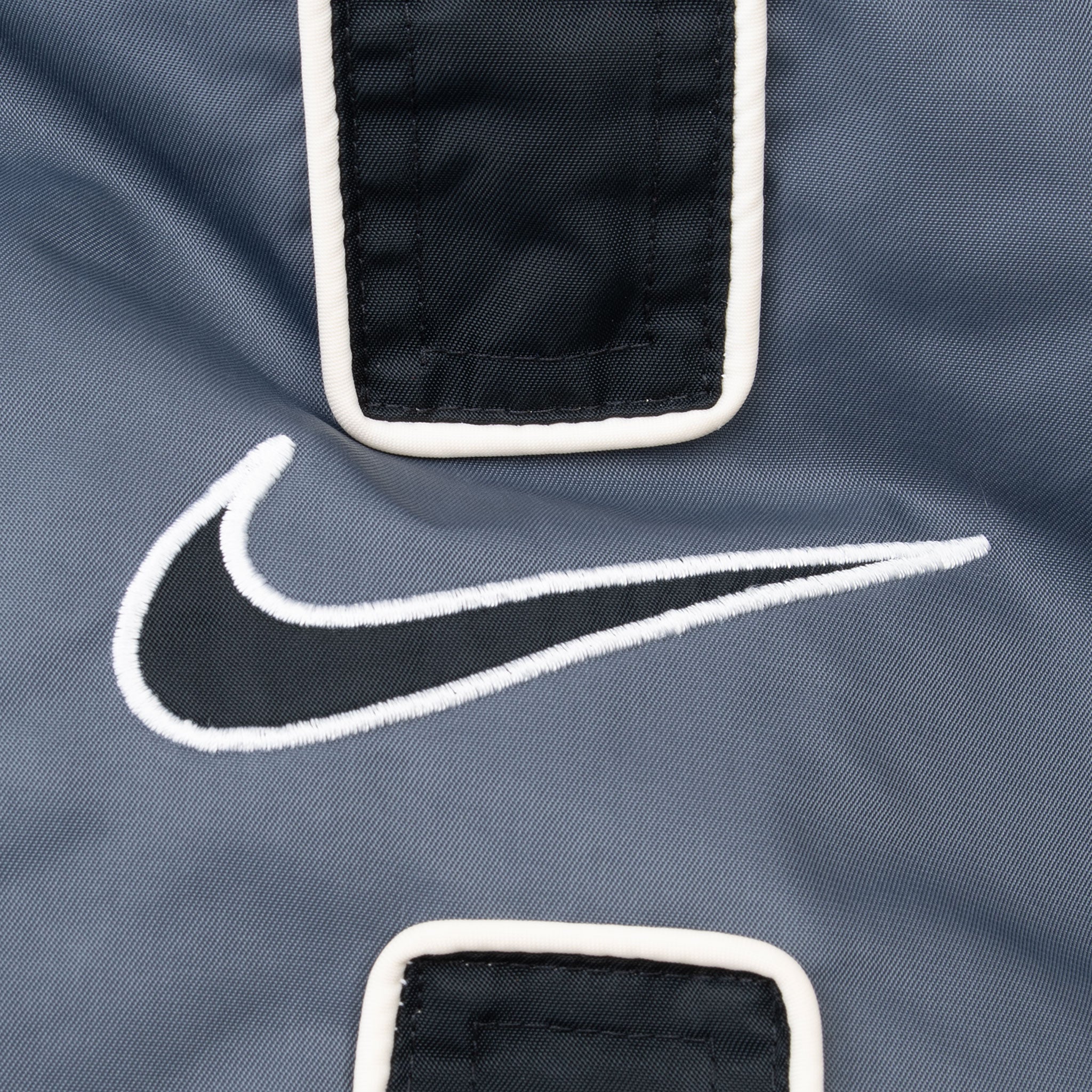 Vintage Nike Big Swoosh Dark Grey Hooded Windbreaker Jacket 2000S Size Large