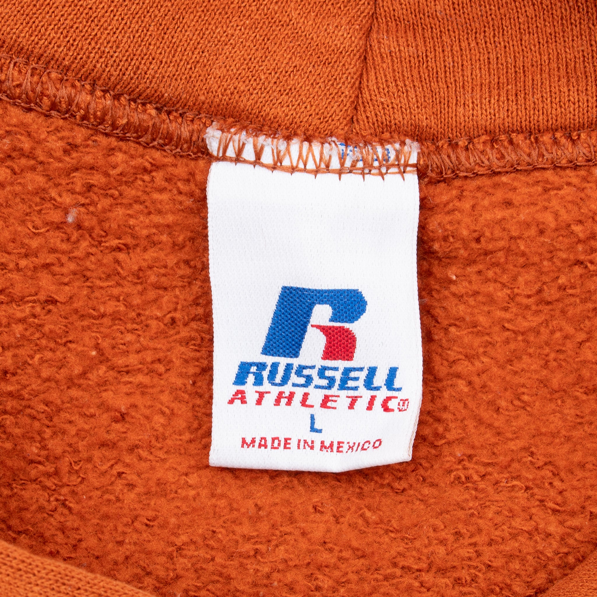 Vintage Ncaa Texas Longhornes Russell Hoodie Sweatshirt 2000S Size Large