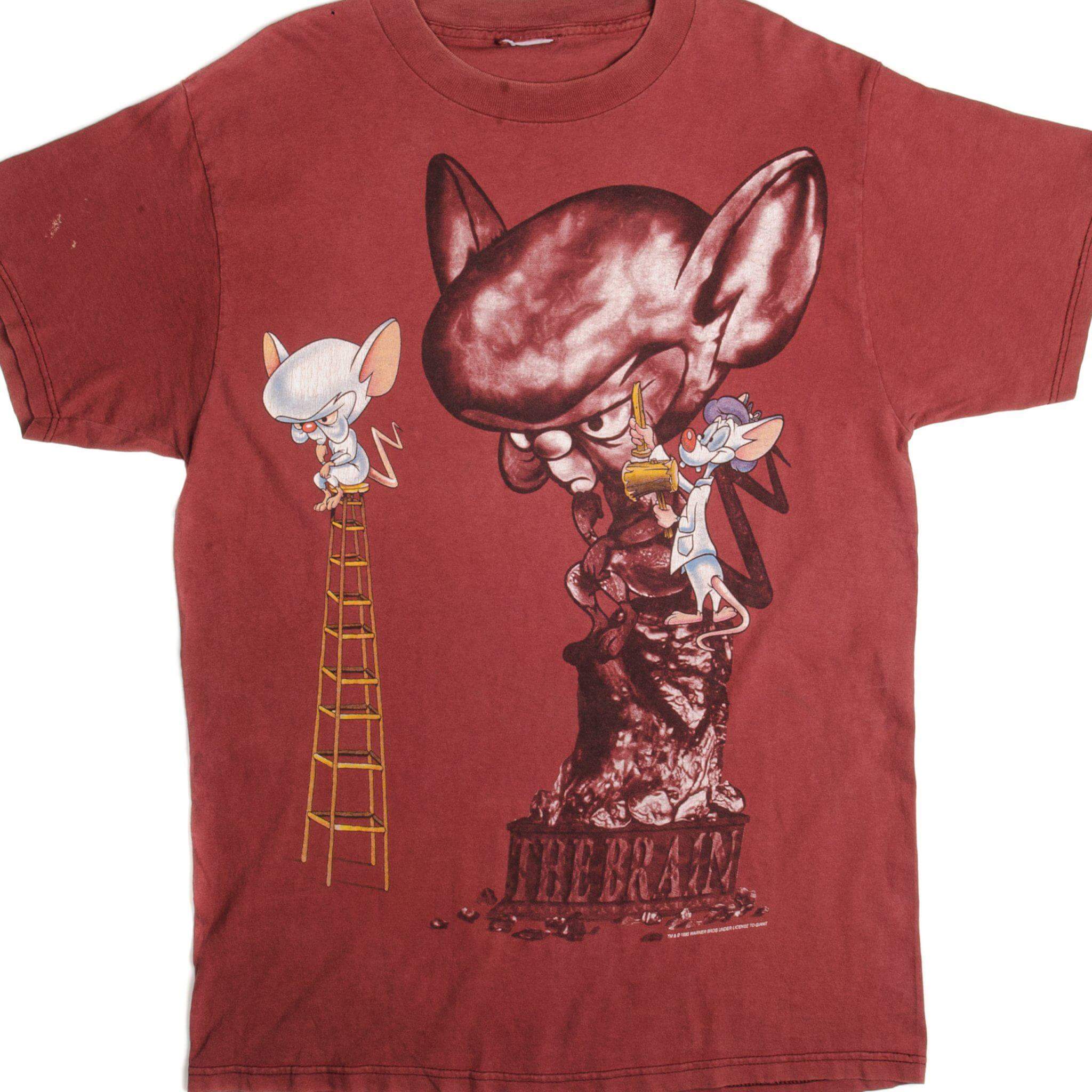 VINTAGE PINKY AND THE BRAIN TEE SHIRT 1995 SIZE SIZE LARGE