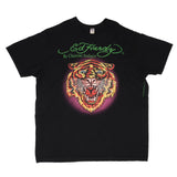 Vintage Ed Hardy By Christian Audigier Tiger Tee Shirt 2000S Size 3XL Made In USA