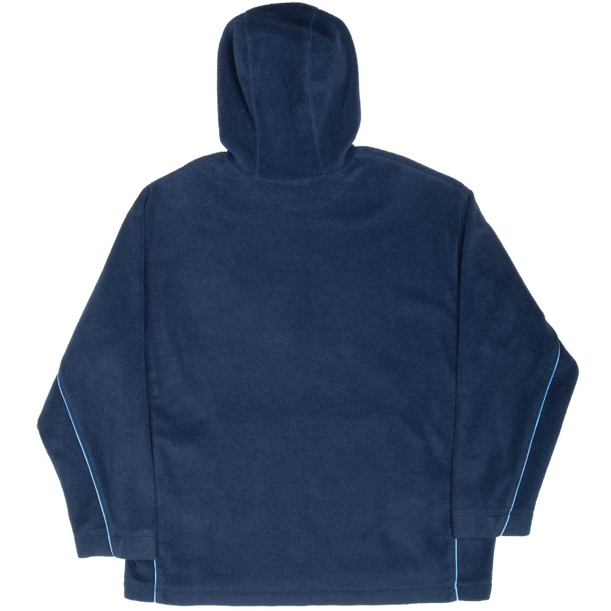 Vintage Nike Big Swoosh Blue Fleece Hoodie Sweatshirt 2000S Size XL