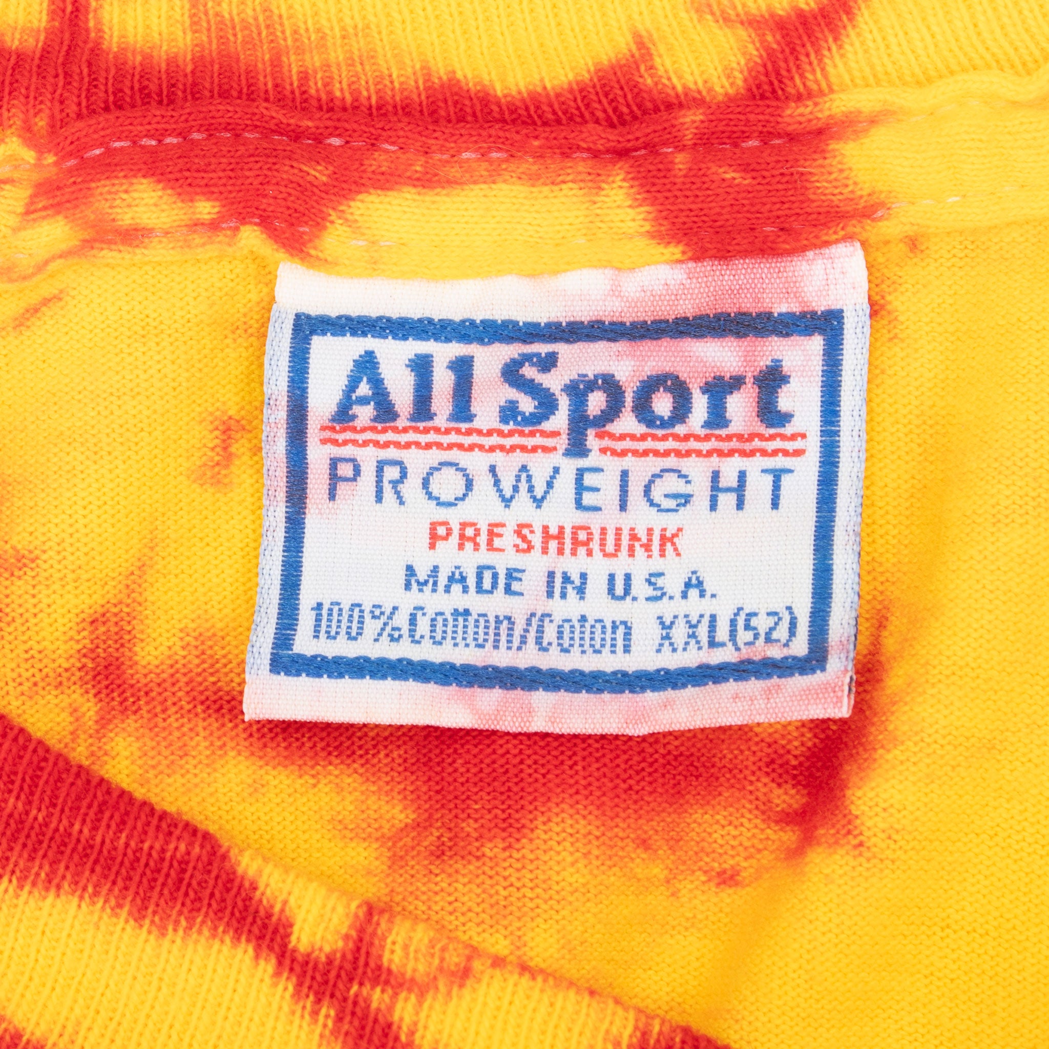 Vintage Joe Cocker World Tour 1994 Tie Dye Tee Shirt Size 2XL With Single Stitch Sleeves Made In Usa