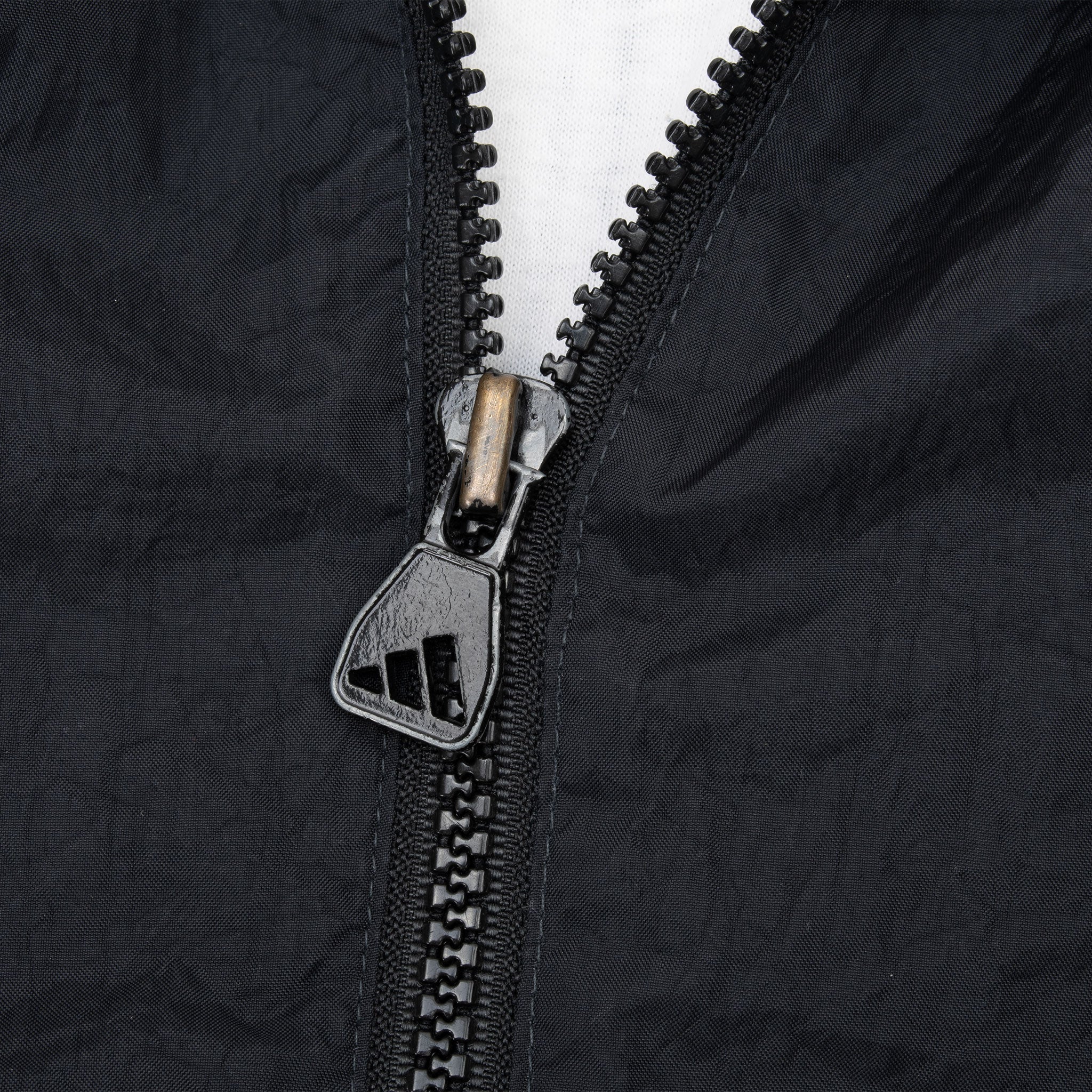 Vintage Adidas 3 Stripes Black Windbreaker Jacket 1990S Size Xl