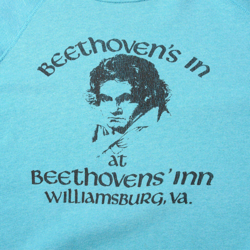 Vintage Beethoven's In Williamsburg, VA Sweatshirt Size XL Made In USA.