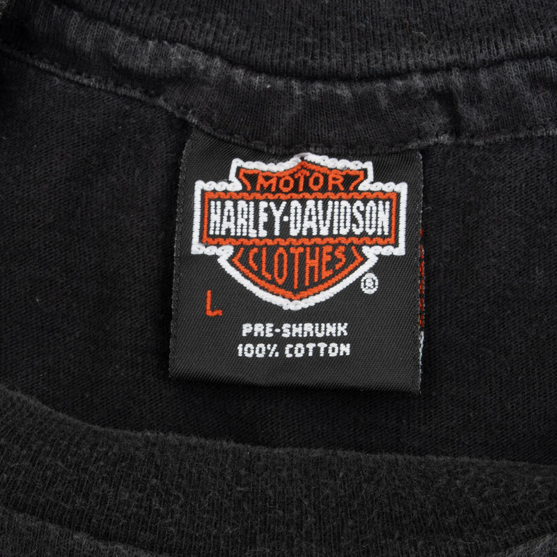 Vintage Harley Davidson Black Hill Rally 1994 South Dakota Tee Shirt With Single Stitch Made In Usa Size Large