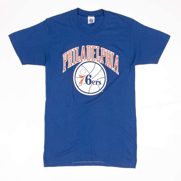 Vintage NBA Philadelphia 76ers Tee Shirt 1980S Size Small Made In USA