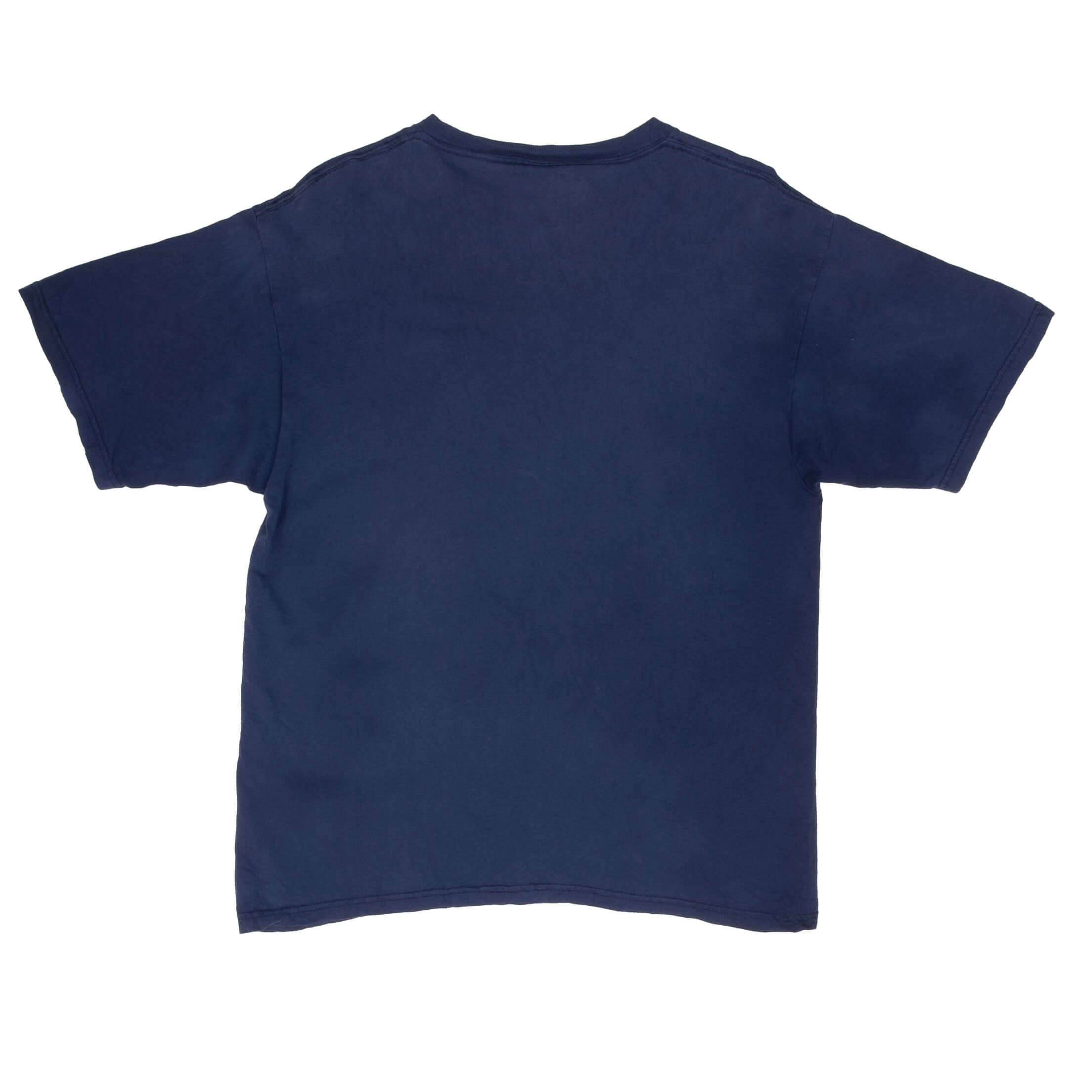 Vintage Nike Classic Swoosh Navy Blue Tee Shirt Size 1990s Size Medium Made In USA