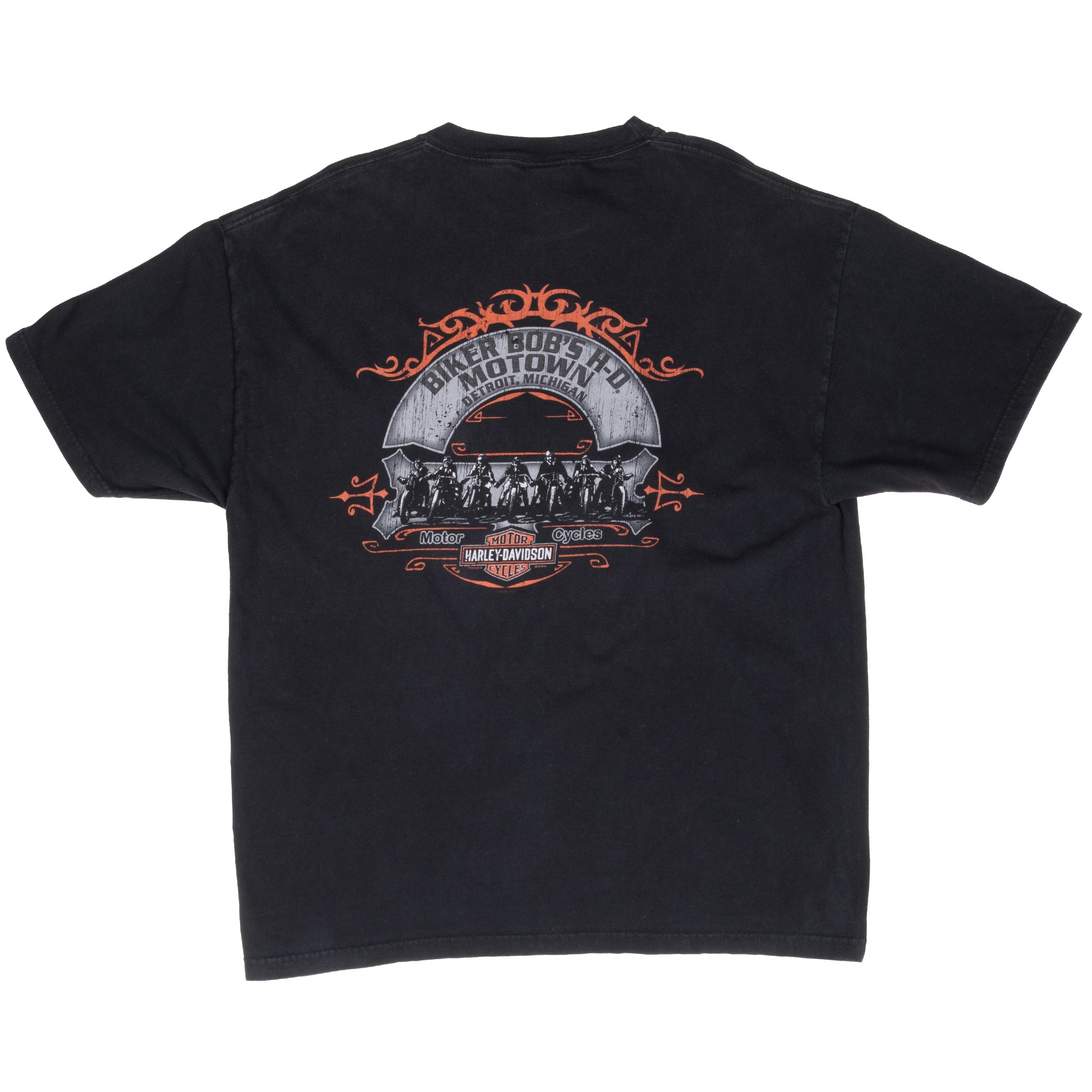 Vintage Harley Davidson Detroit Michigan Tee Shirt 2009 Size XL Made In Usa