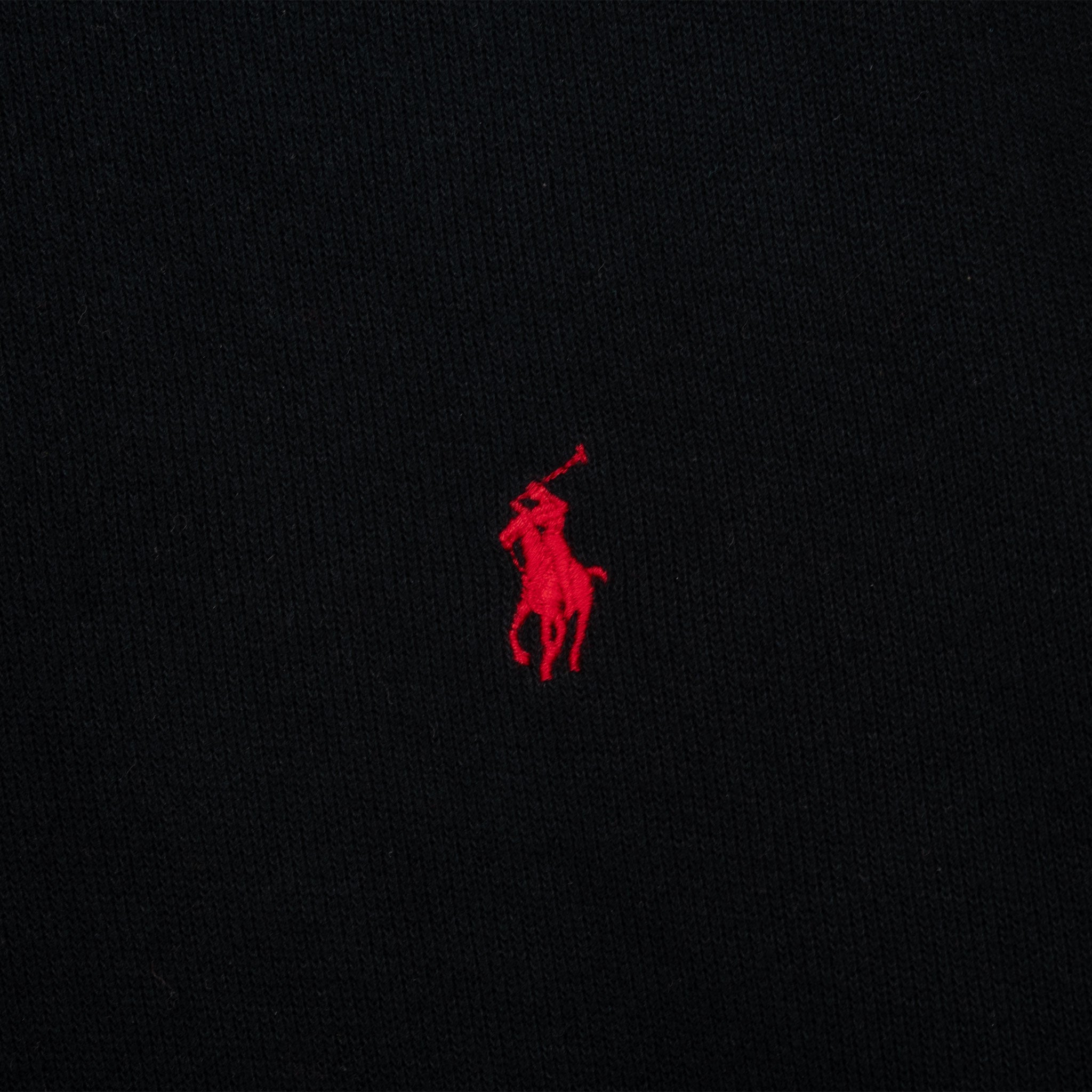 Vintage Polo Ralph Lauren Black Quarter 1/4 Zip Sweater 1990S Size Large