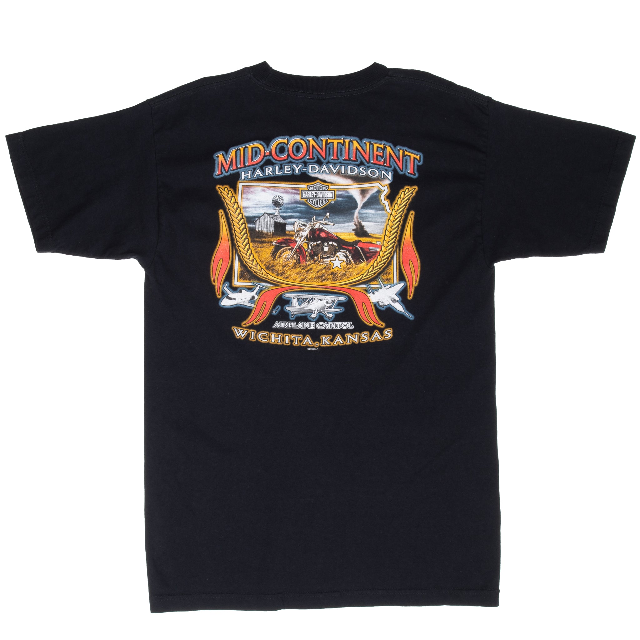 Vintage Harley Davidson Wichita Kansas Tee Shirt 2005 Size Medium Made In Usa