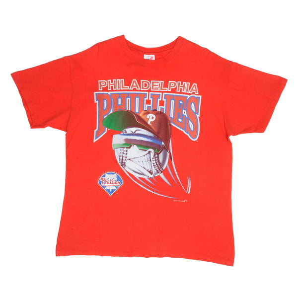Vintage MLB Philadelphia Phillies Tee Shirt 1994 Size XL Made In USA with single stitch sleeves