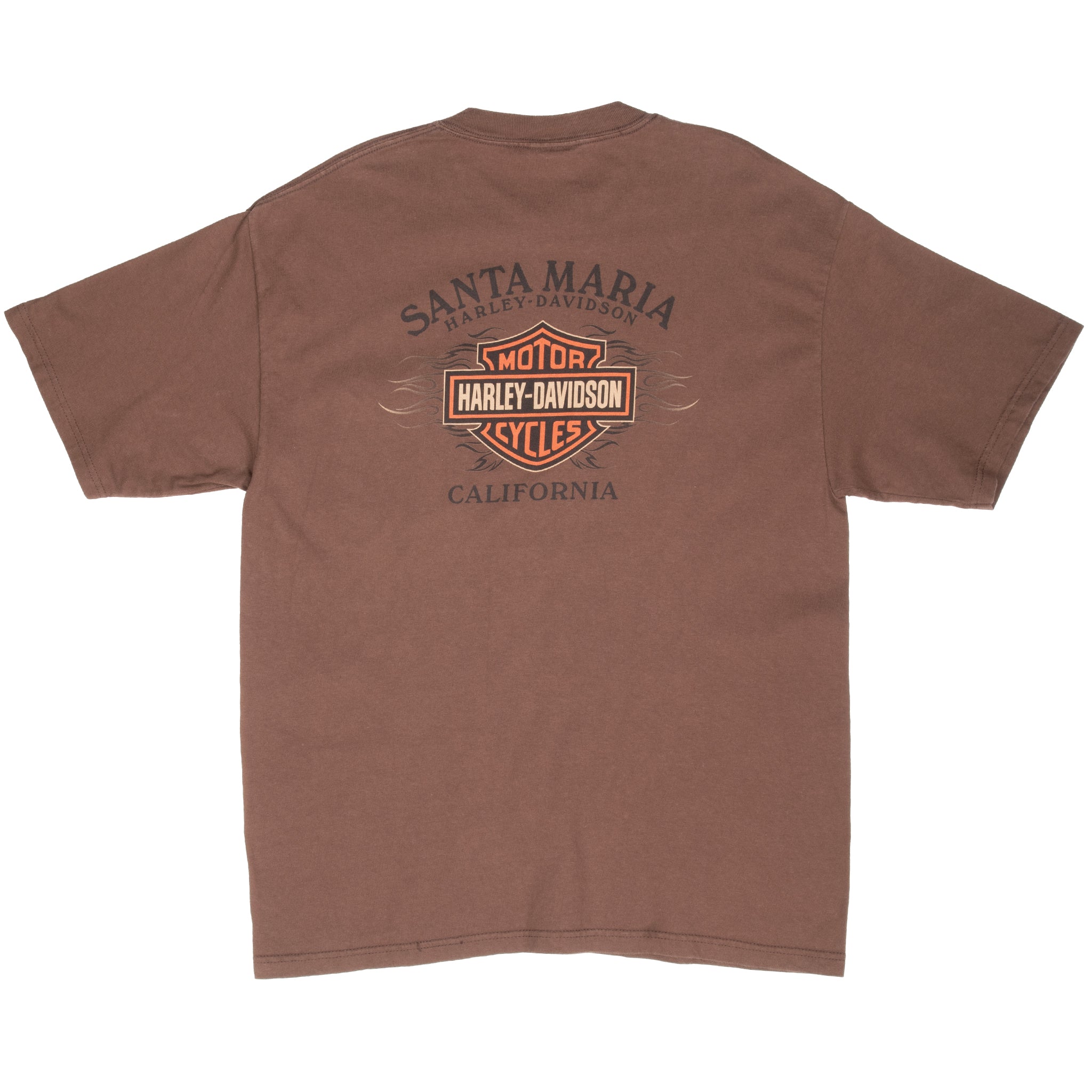 Vintage Harley Davidson Santa Maria California 2007 Tee Shirt Size Large Made In Usa