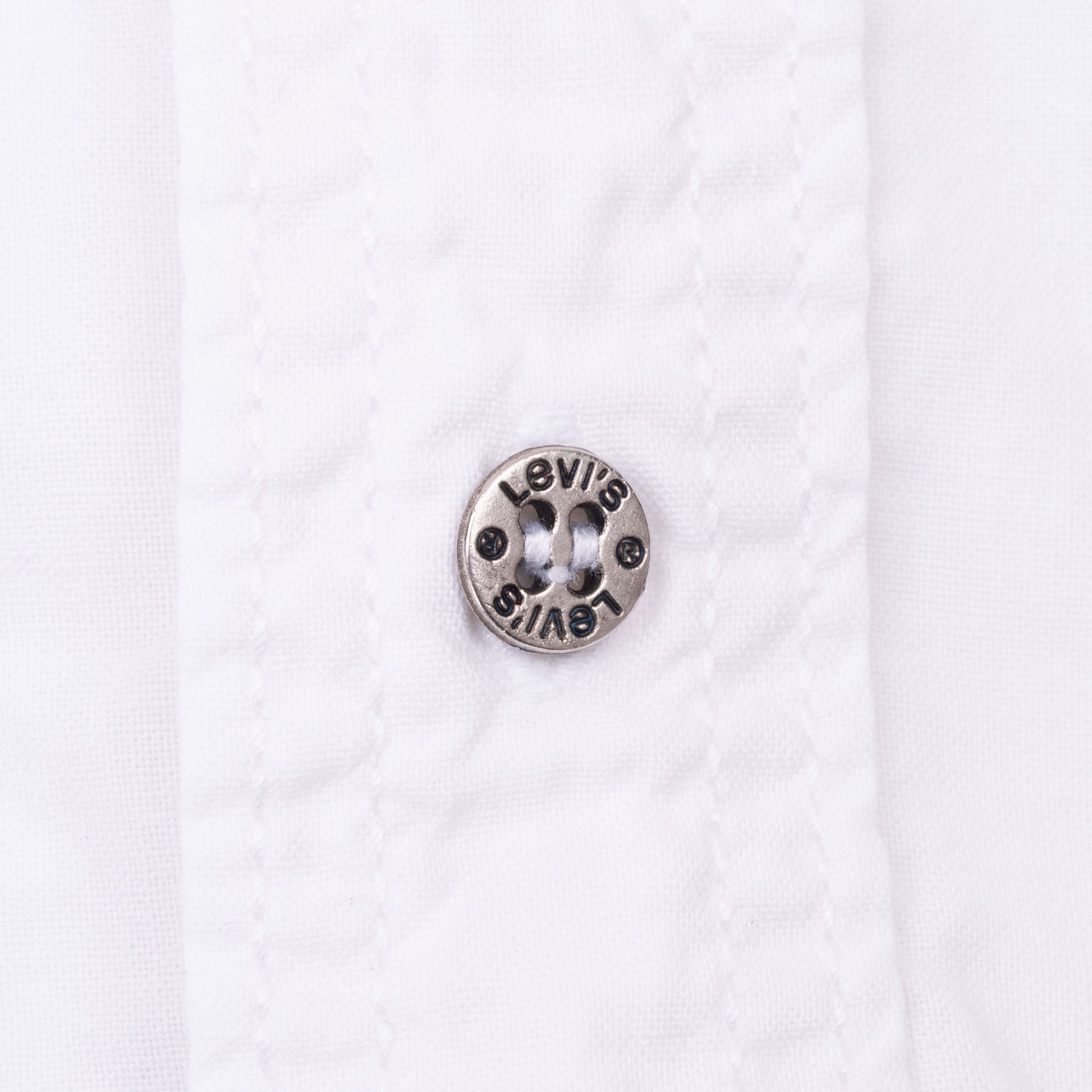 VINTAGE LEVIS WHITE 2 POCKETS SHIRT 1990S SIZE LARGE