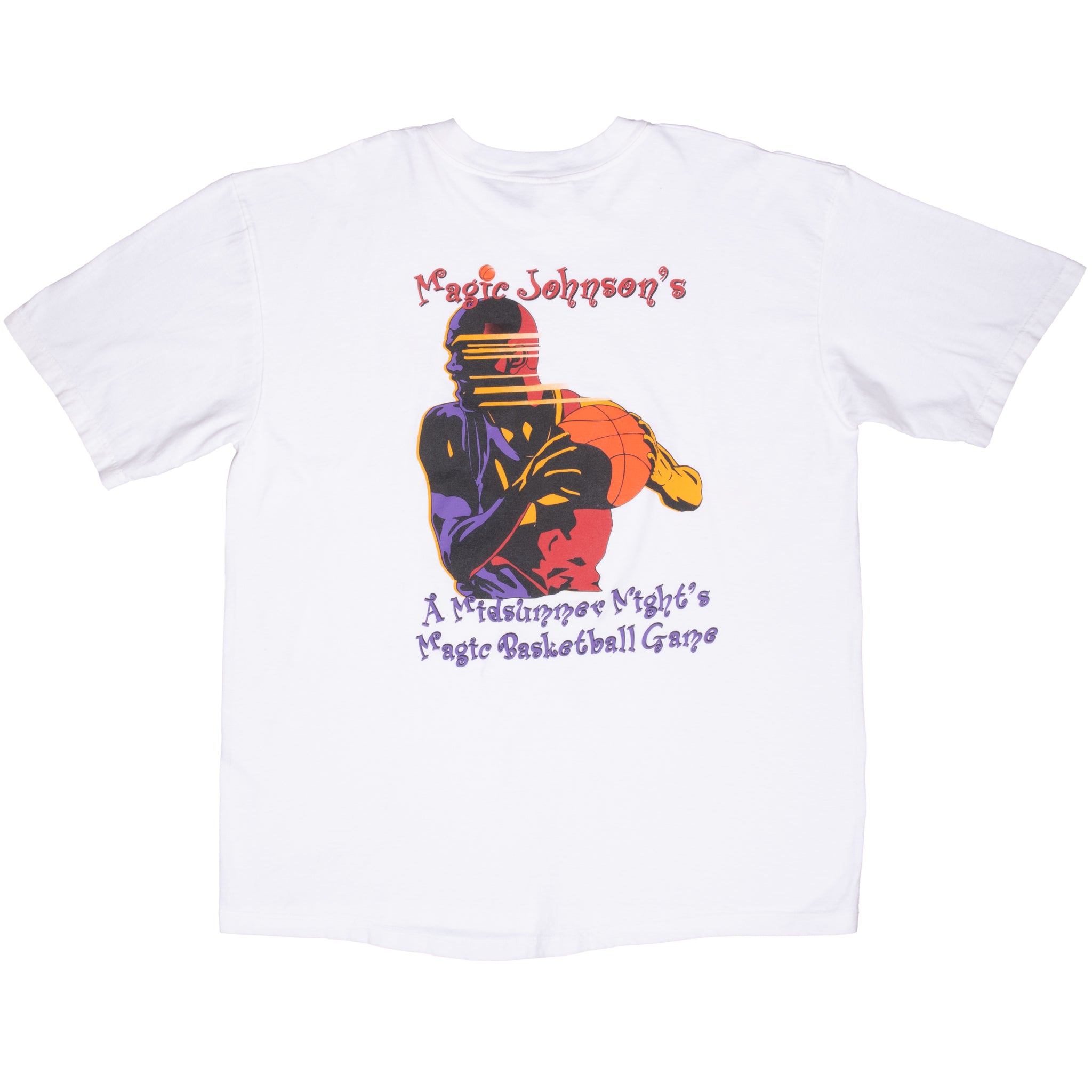 Vintage Nba Magic Johnson Tee Shirt 1990S Size XL Made In Usa