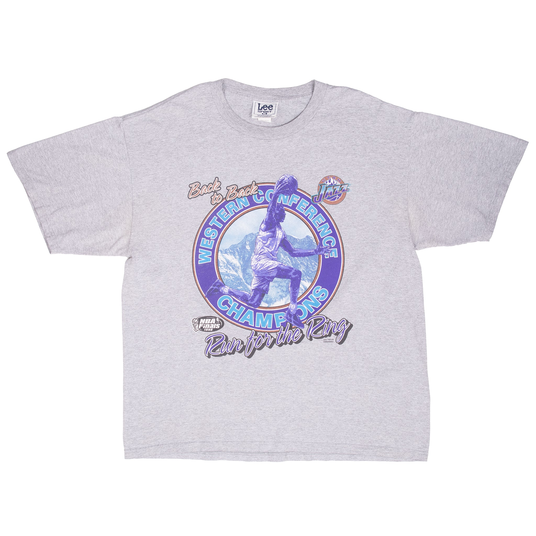 Vintage Nba Utah Jazz Western Conference Champions Tee Shirt 1990S Size XL