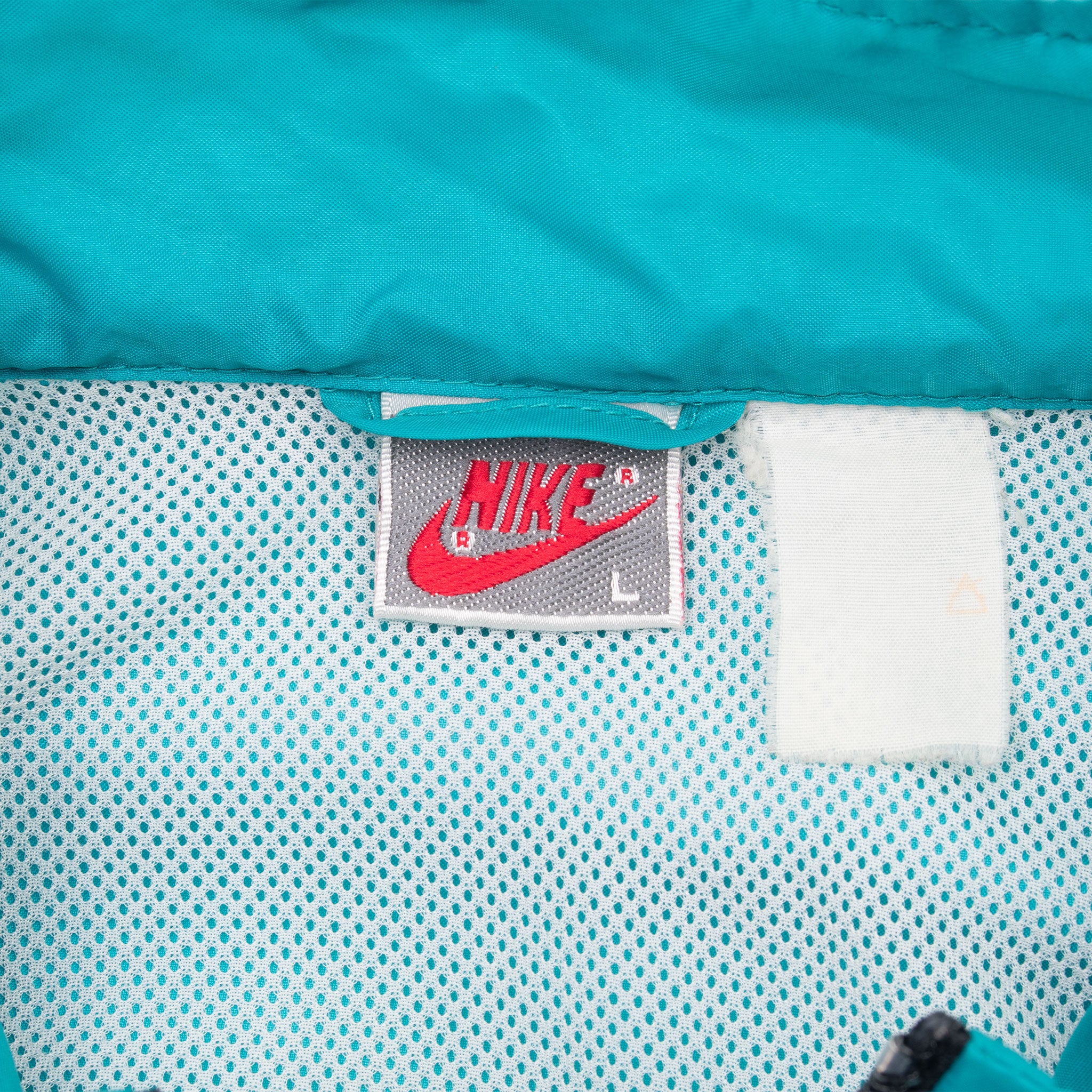 Vintage Nike Teal Pullover Windbreaker Jacket Late 1980S Size Large