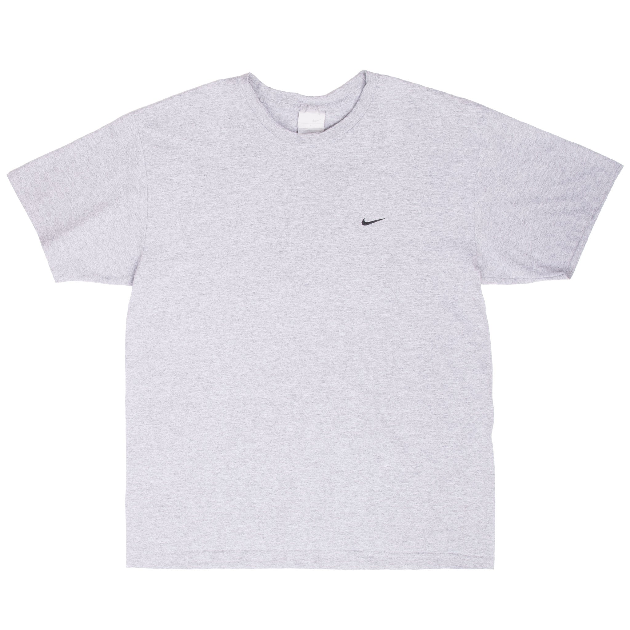 Vintage Nike Classic Swoosh Grey Tee Shirt 2000S Size Large