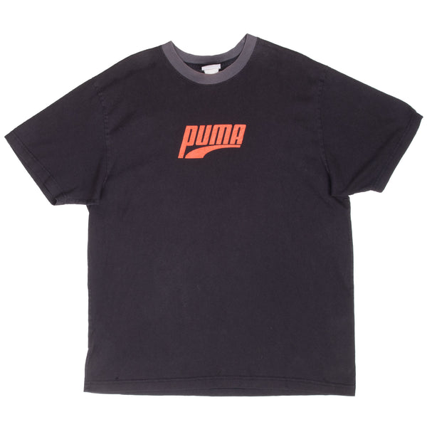 Vintage Puma Black 1990S Tee Shirt Size XL