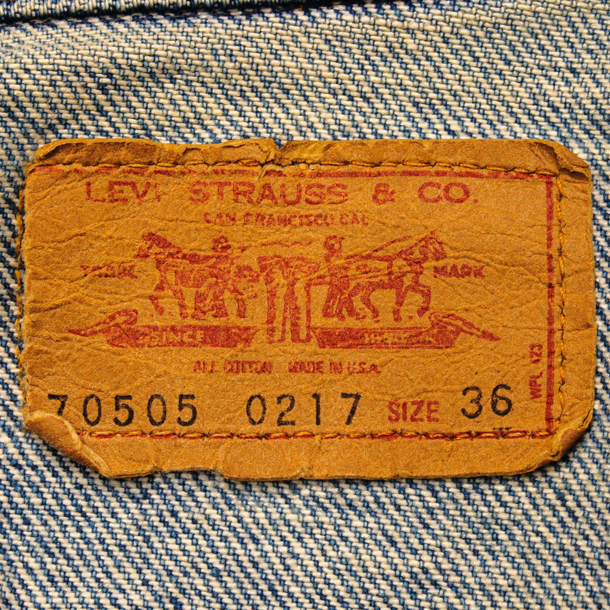 VINTAGE LEVIS JACKET SINGLE STITCH SIZE 36 MADE IN USA