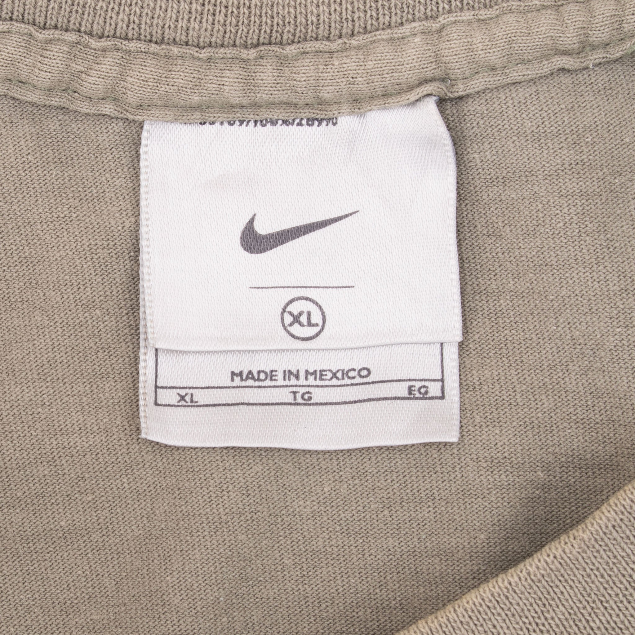 Vintage Nike Spellout Grey Tee Shirt 2000S Size XL