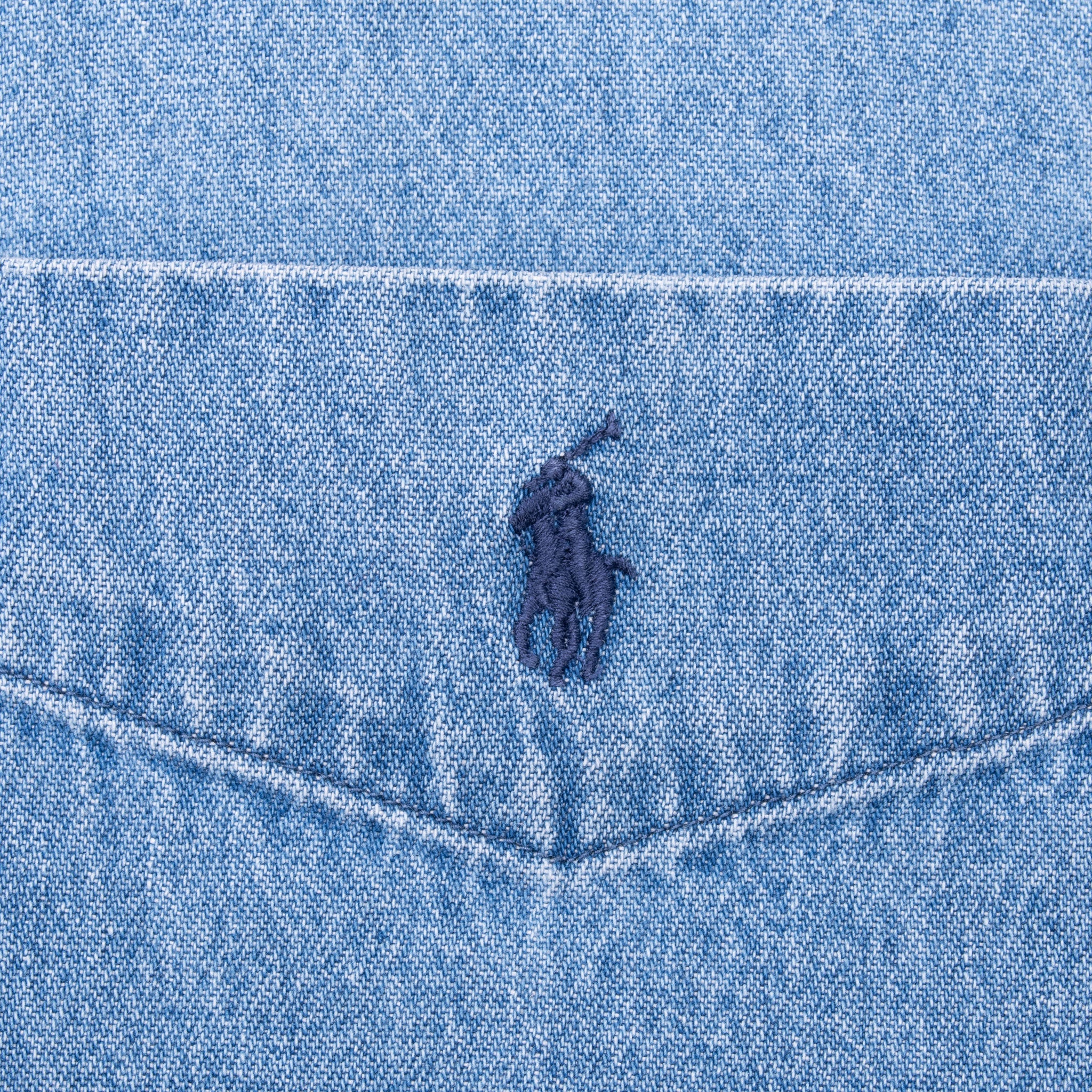 Vintage Ralph Lauren Denim Pocket Shirt 1990S Size Large