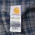 Vintage Carhartt Denim Hooded Active Jacket J139DST 2004 Size Xl Tall