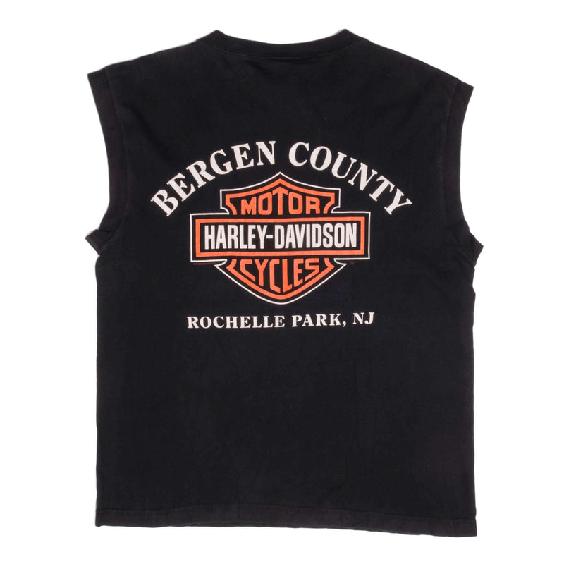 Vintage Harley Davidson Bergen County Rochelle Park, NJ Tee Shirt 1995 Size Large Made In USA