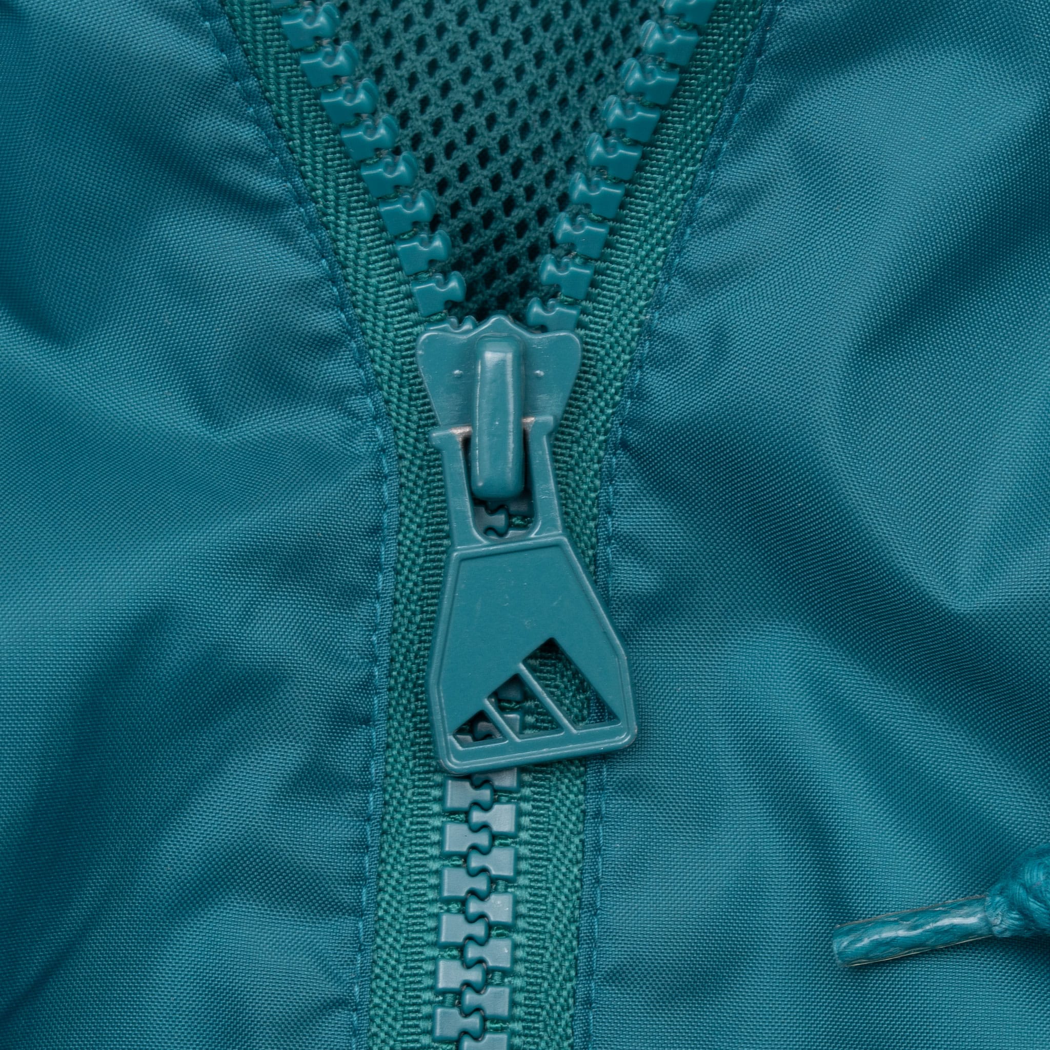 VINTAGE ADIDAS PULLOVER GREEN NAVY BLUE WINDBREAKER JACKET 1990S LARGE