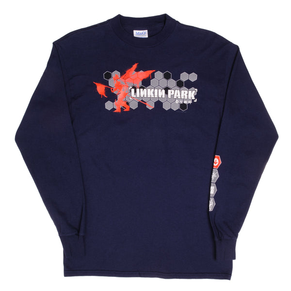 Vintage Linking Park Long Sleeve Tee Shirt 2002 Size Medium