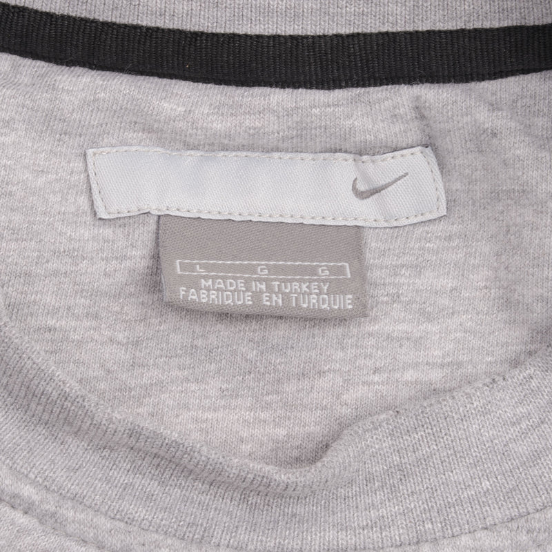 Vintage Nike Classic Swoosh Gray Crewneck Sweatshirt 2000S Size Large