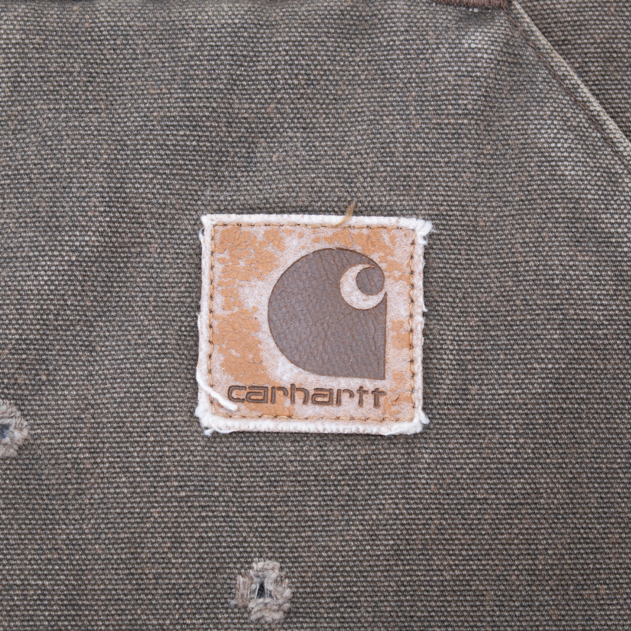 Vintage Carhartt Quilted Lined Brown Vest Jacket V02Cht 1999 Size XL Made In Usa