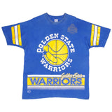 Vintage NBA Golden State Warrior Tee Shirt 1990s Size XL Made In USA With Single Stitch Sleeves