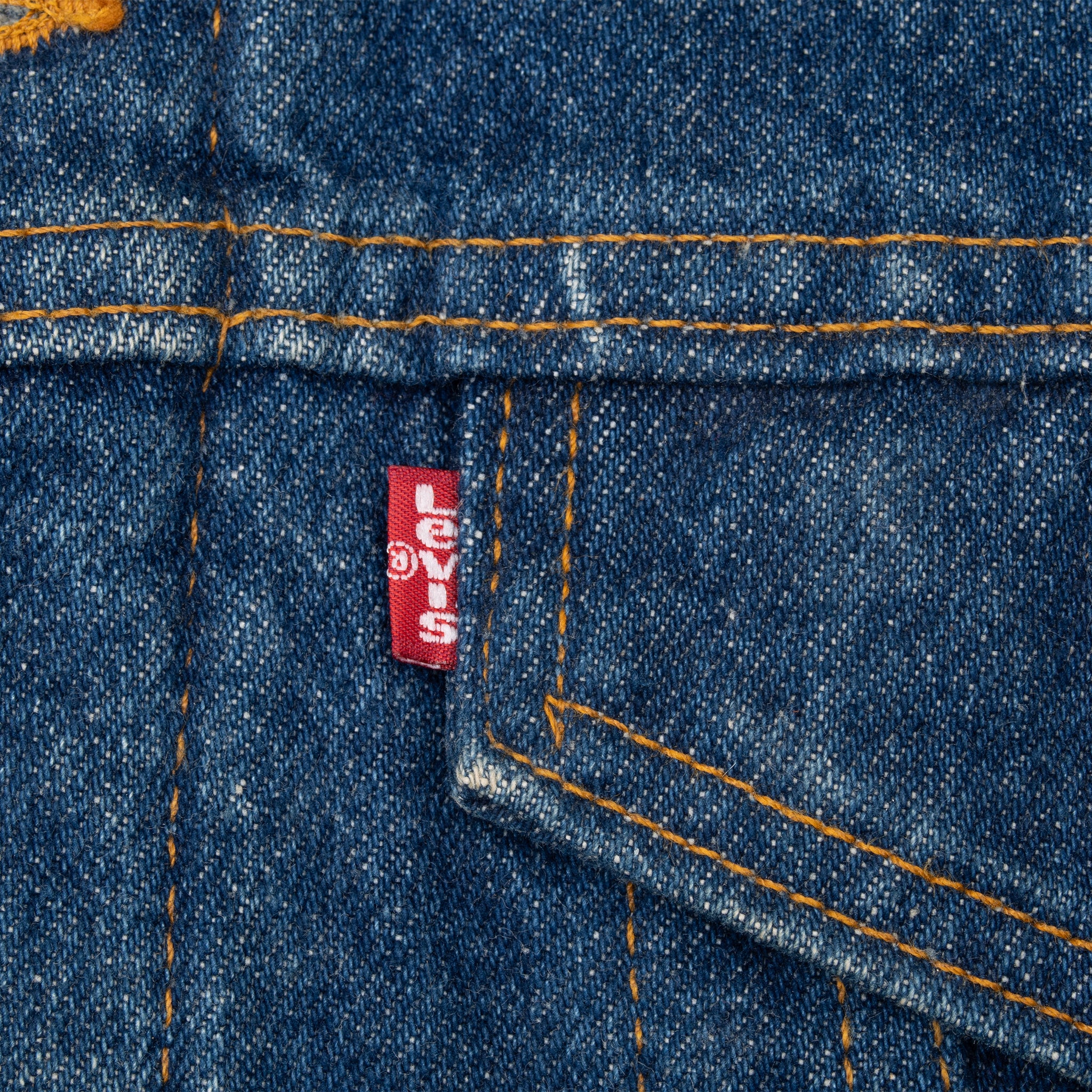 Vintage Levis Indigo Blue Blanket Lined Jacket 70506-0316 Size 44 1980S Made In Usa

