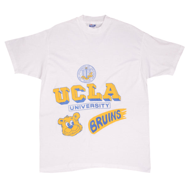 Vintage UCLA University of California Los Angeles Bruins Tee Shirt 1990S Size Large Made In USA With Single Stitch Sleeves