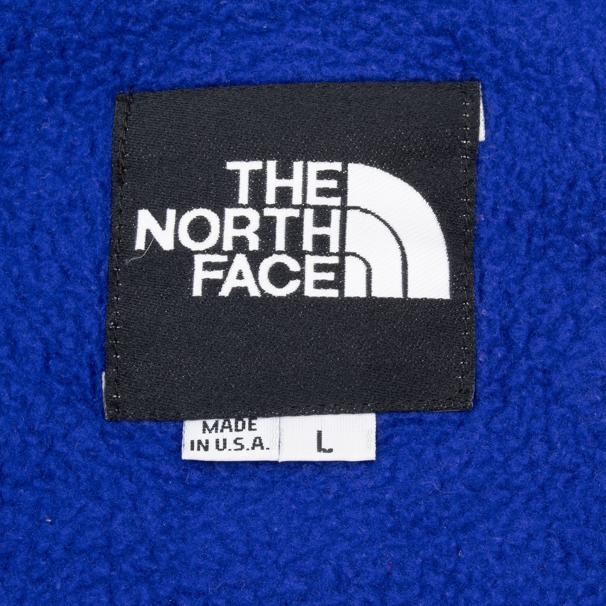 VINTAGE THE NORTH FACE BLUE PURPLE DENALI FLEECE JACKET 1990S LARGE MADE IN USA