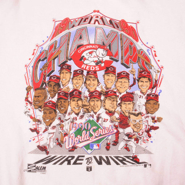 SUDADERA VINTAGE MLB CINCINNATI REDS 1990 TALLA GRANDE FABRICADA EN EE. UU.