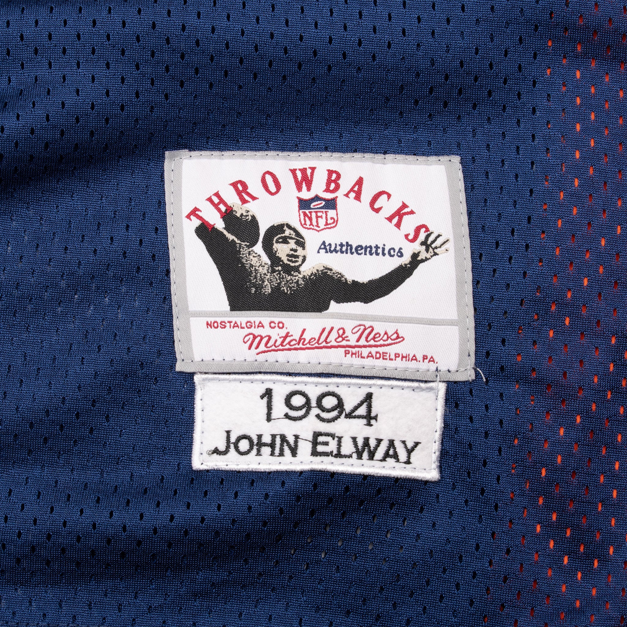 Vintage Nfl Denver Broncos Elway #7 Super Bowl XXXII Mitchell&amp;Ness Jersey 1994 Size 48