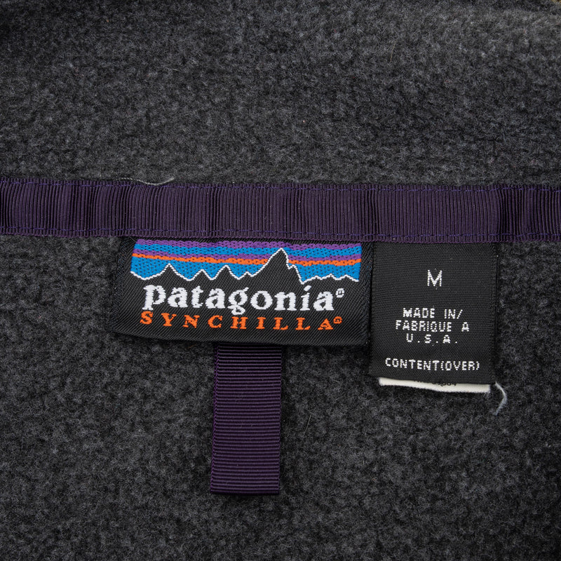Vintage Patagonia Grey Olive Green Snap T Fleece Pullover Jacket 1990S Size Medium Made In USA

CUT 4421C

STYLE 25450
