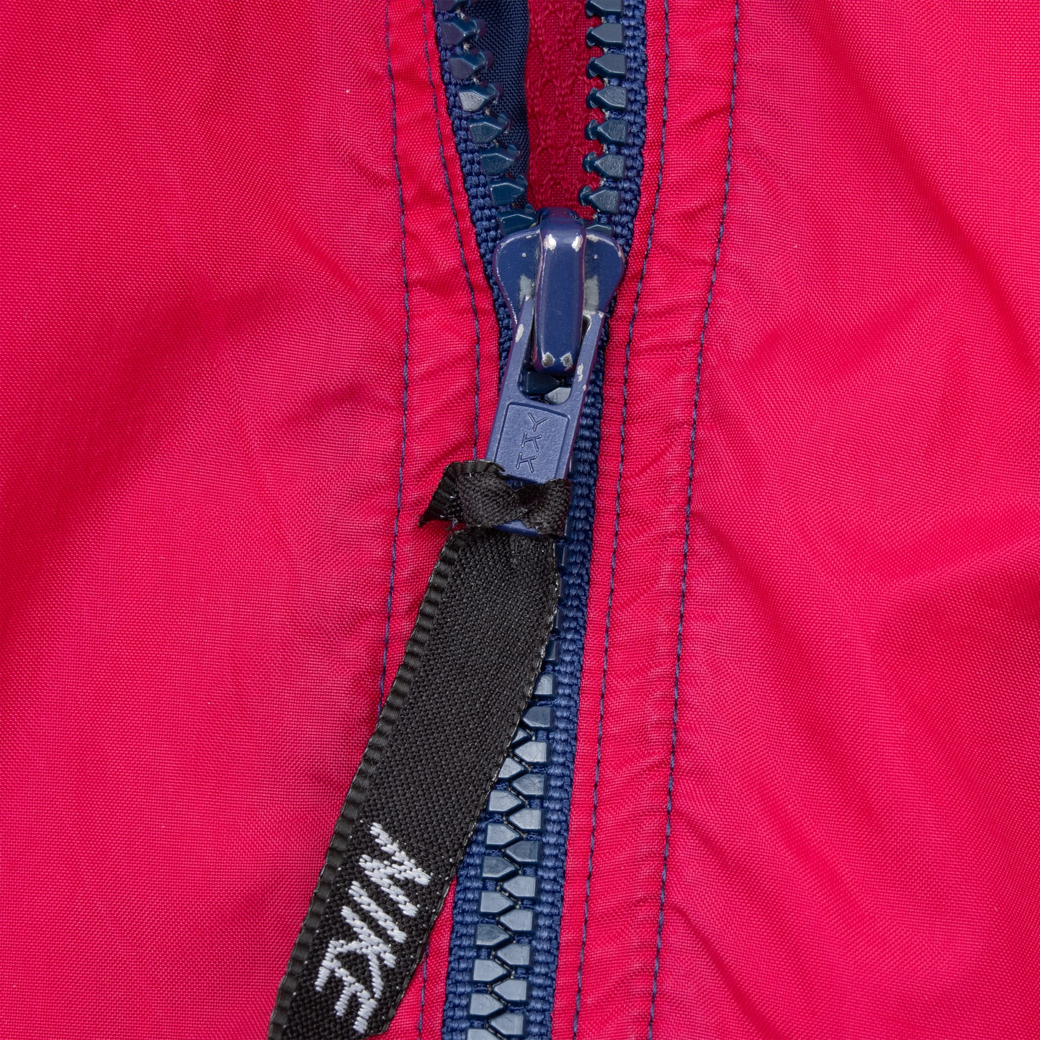 VINTAGE NIKE SWOOSH PINK BLUE WINDBREAKER JACKET LATE 1980S LARGE