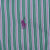 Vintage Ralph Lauren Classic Green Purple Striped Shirt 1990S Size XL