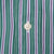 Vintage Ralph Lauren Classic Green Purple Striped Shirt 1990S Size XL