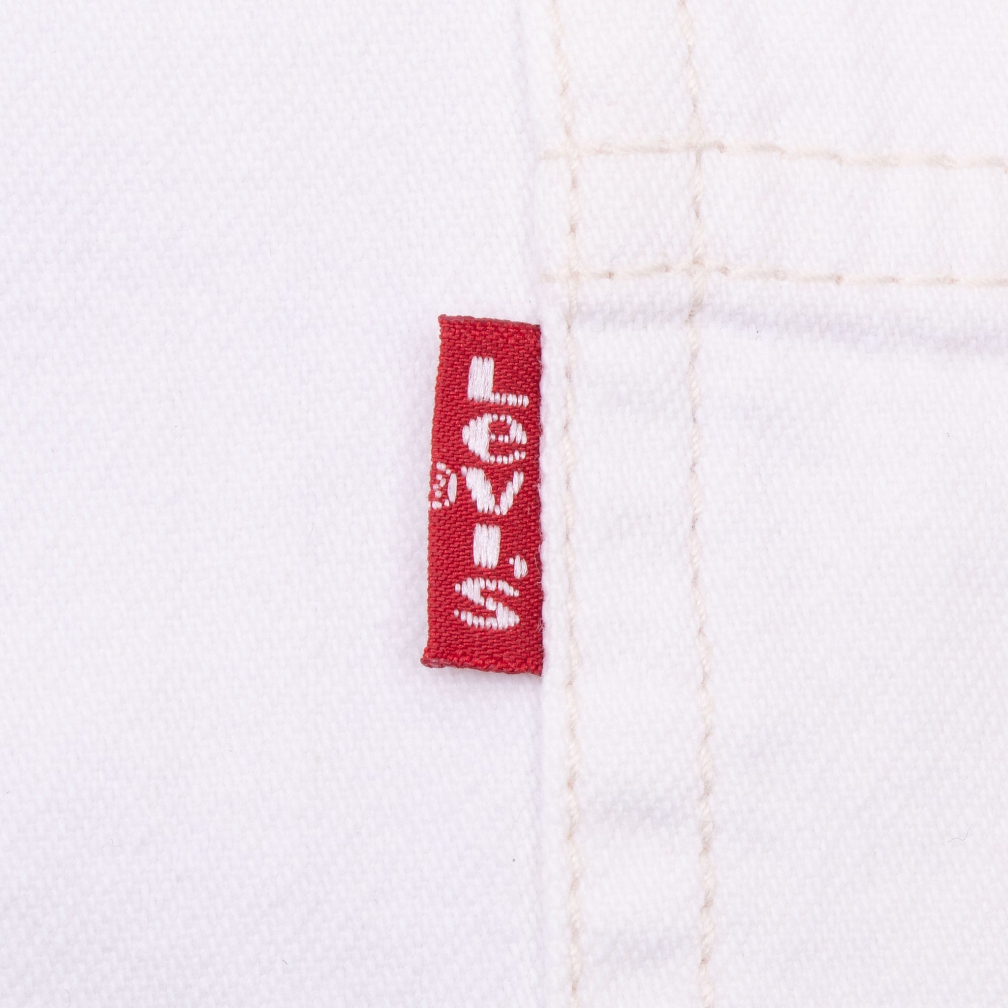 VINTAGE LEVIS RED TAB DENIM WHITE 2 POCKETS SHIRT 1990S SIZE XL