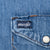 Vintage Wrangler Blue Pear Button Denim Shirt 1980S Size 17 X 34 Made In Usa