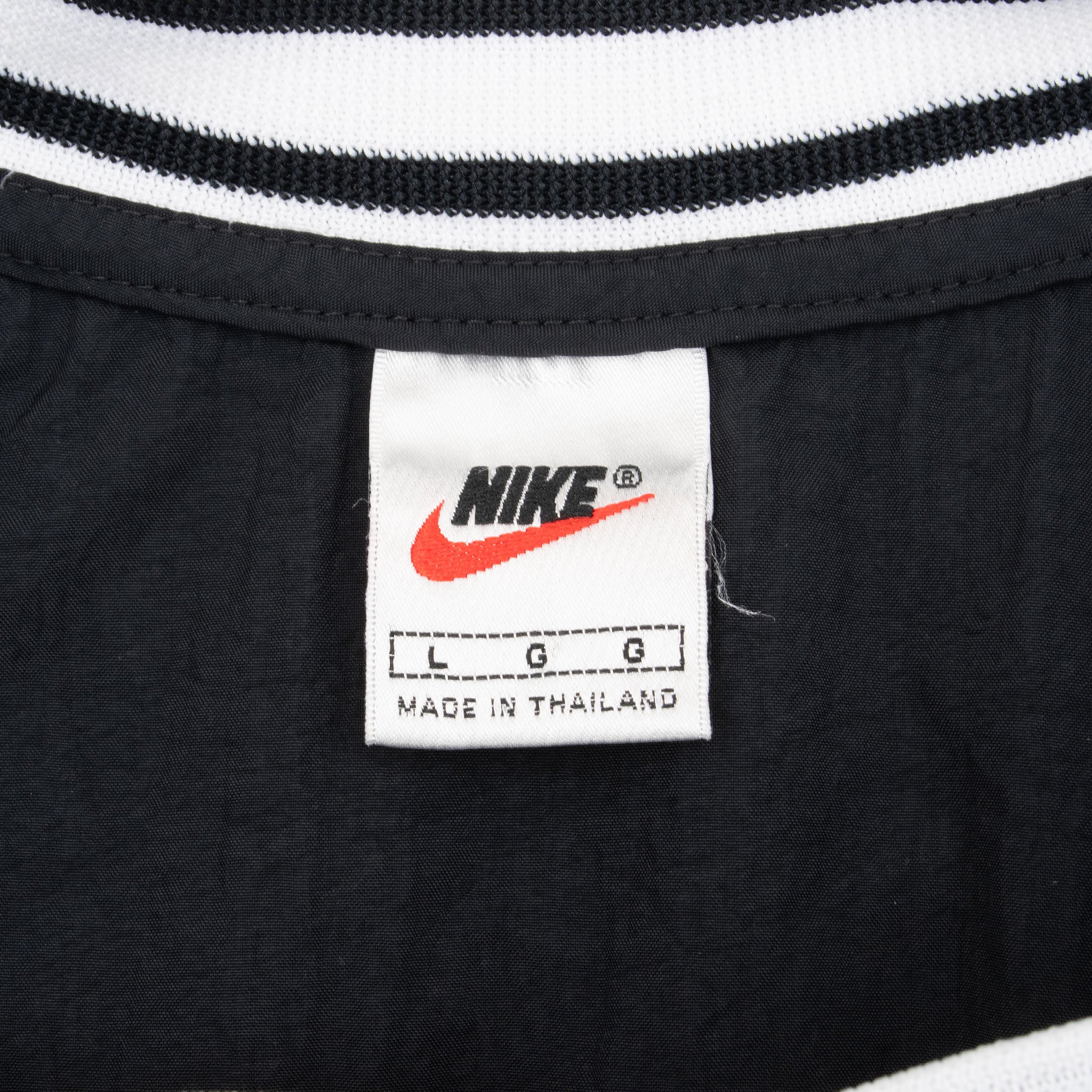 Vintage Nike Classic Swoosh Black Pullover Windbreaker Jacket 1990S Large