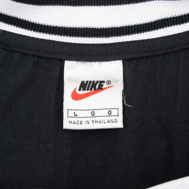 Vintage Nike Classic Swoosh Black Pullover Windbreaker Jacket 1990S Large