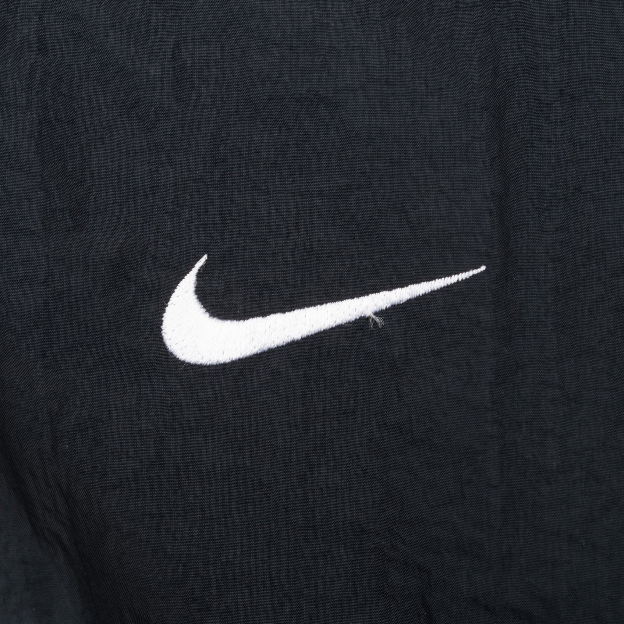 Vintage Nike Classic Swoosh Black Pullover Windbreaker Jacket 1990S Large