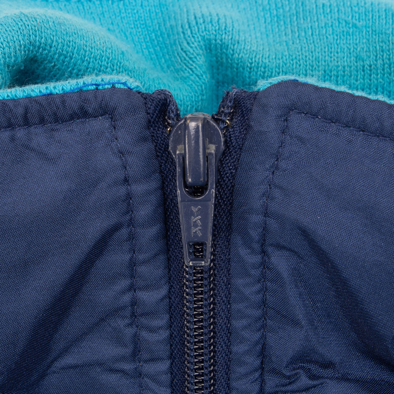 Vintage Nike Blue Windbreaker Hooded Jacket Late 1980S Size Large