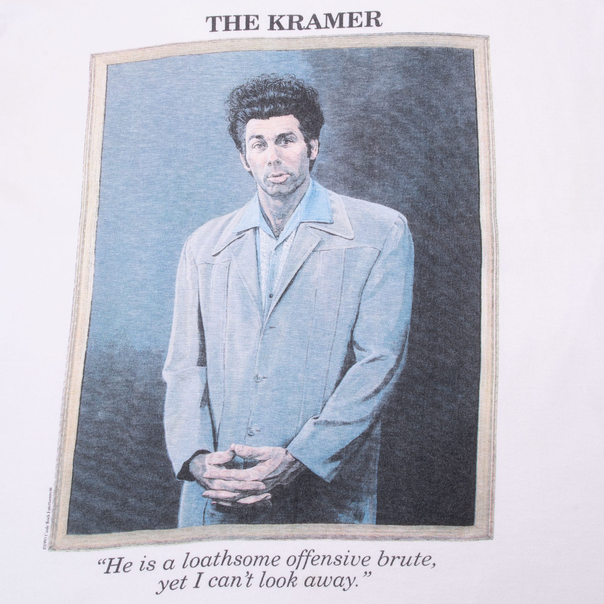 VINTAGE TV SHOW SEINFELD THE KRAMER TEE SHIRT 1993 SIZE XL