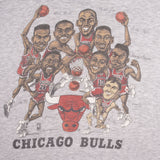 Vintage Chicago Bulls Slam Dunk Early 1990s Tee Shirt Size Small Made In USA With Single Stitch Sleeves