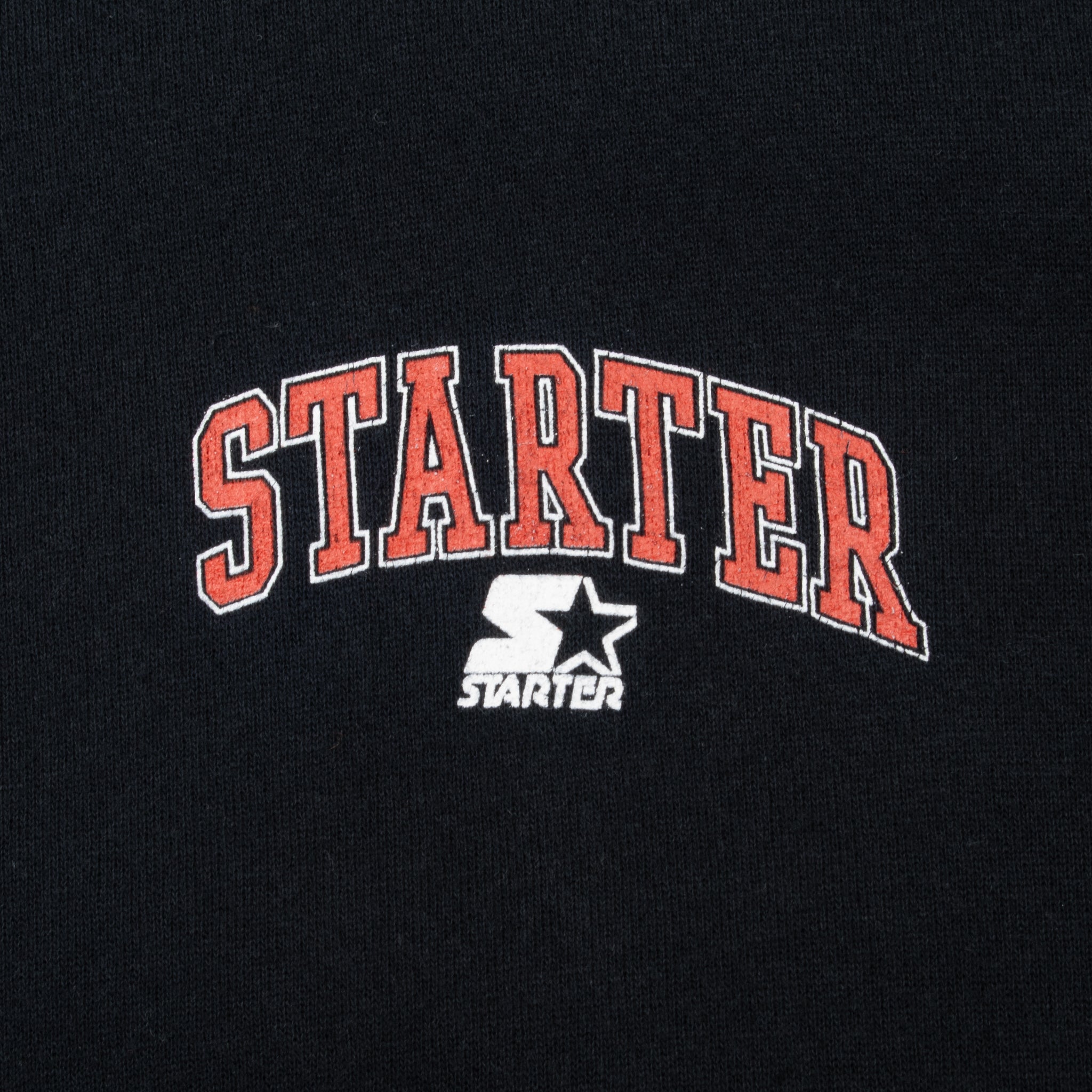 Vintage Black Starter Sweatshirt 1990S Size Large Made In Usa